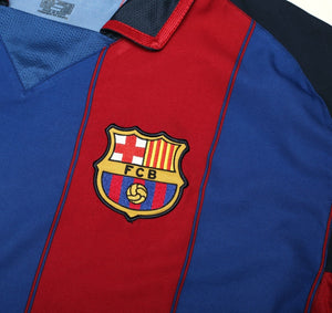 2003/04 RONALDINHO #10 Barcelona Vintage Nike Home Football Shirt (XL)