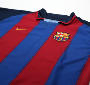 2003/04 RONALDINHO #10 Barcelona Vintage Nike Home Football Shirt (XL)