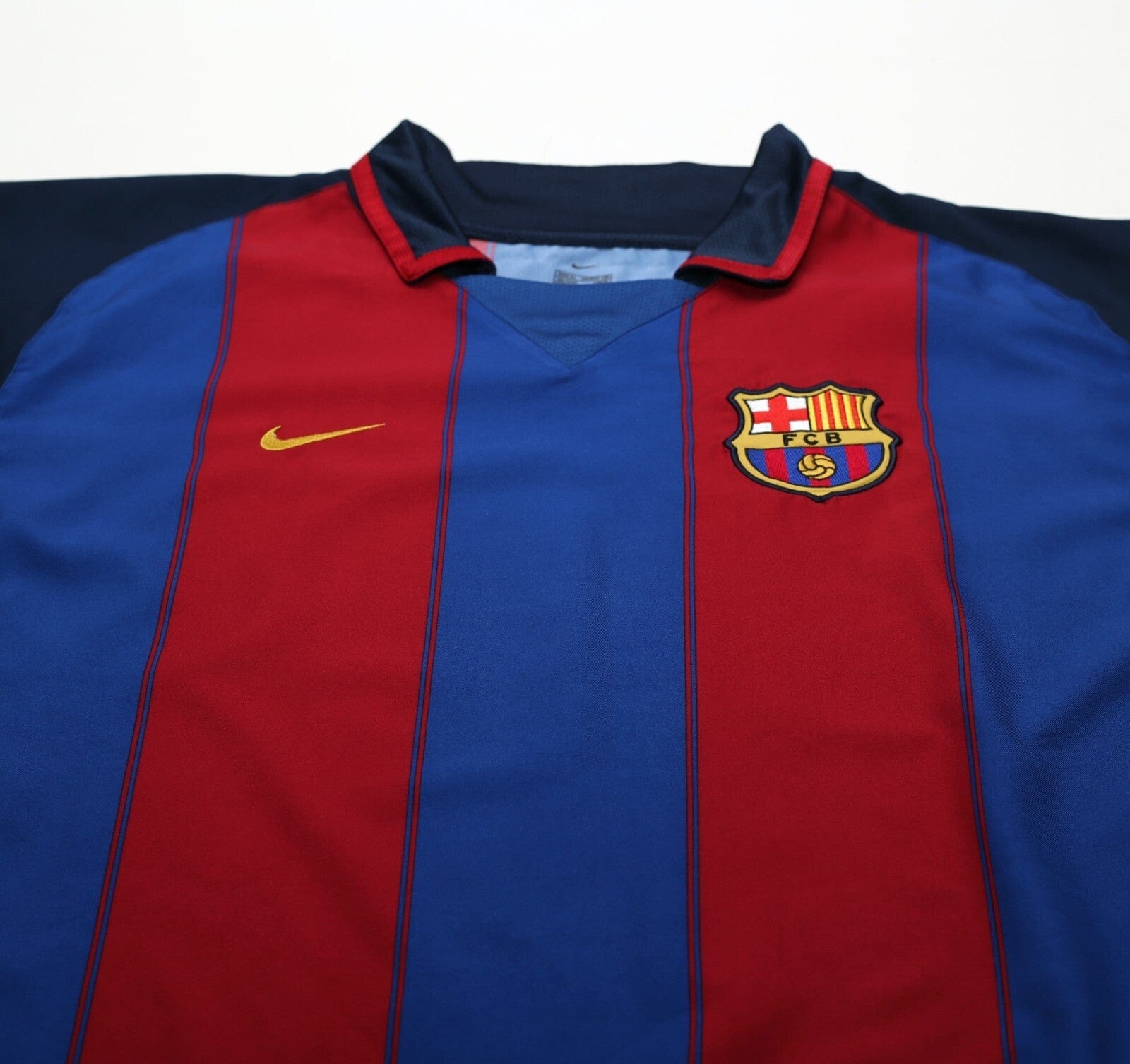 2003/04 RONALDINHO #10 Barcelona Vintage Nike Home Football Shirt (XL)
