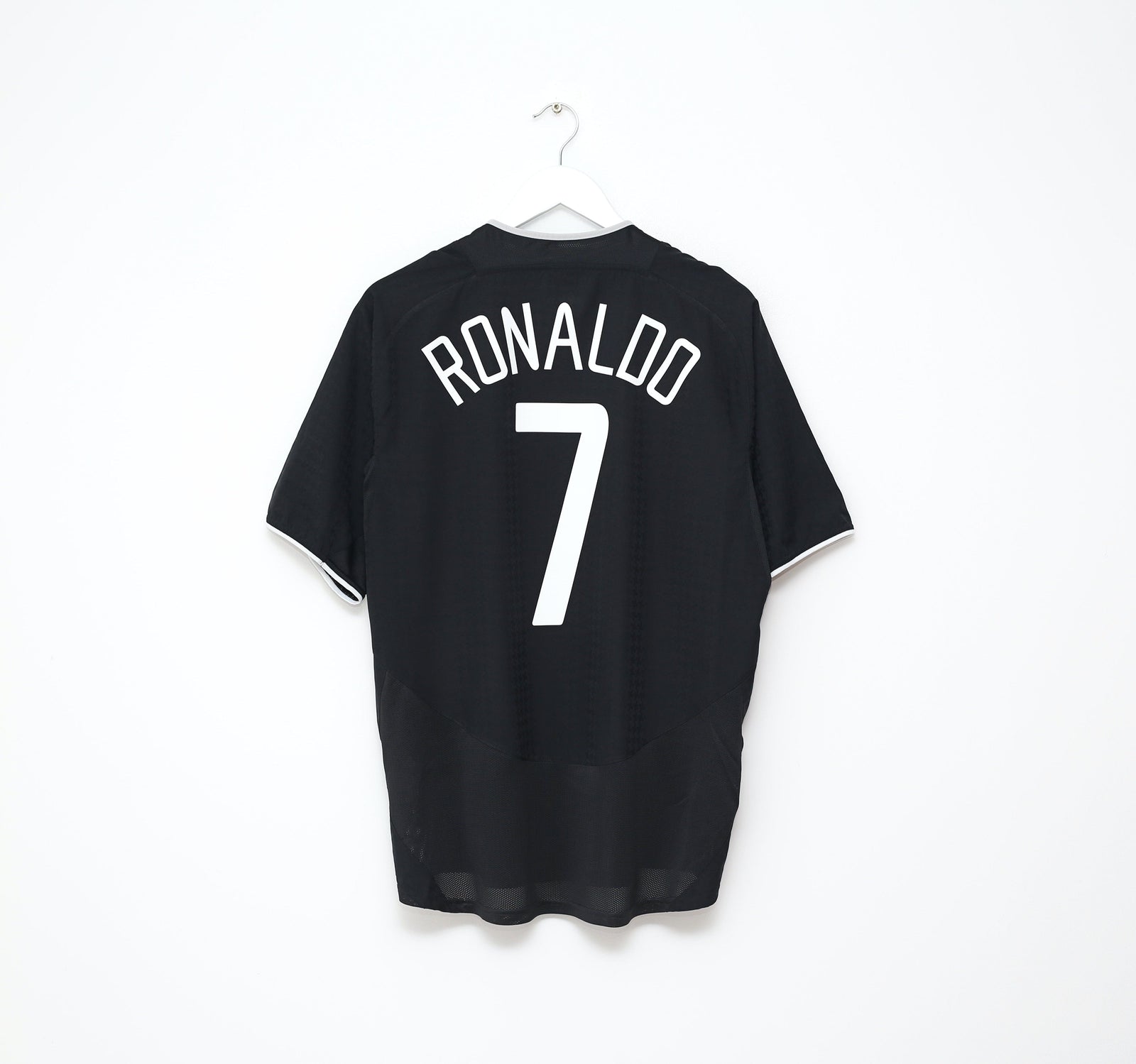 2003/04 RONALDO #7 Manchester United Vintage Nike Away Football Shirt (L)
