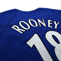 2003/04 Rooney #18 Everton Vintage PUMA Home Football Shirt (M)
