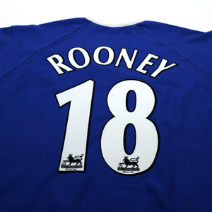 2003/04 Rooney #18 Everton Vintage PUMA Home Football Shirt (M)
