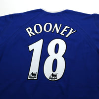 2003/04 Rooney #18 Everton Vintage PUMA Home Football Shirt (M)