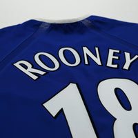 2003/04 Rooney #18 Everton Vintage PUMA Home Football Shirt (M)
