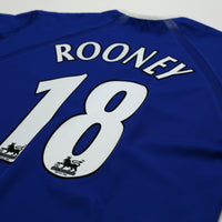 2003/04 Rooney #18 Everton Vintage PUMA Home Football Shirt (M)