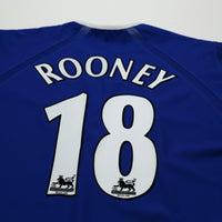 2003/04 Rooney #18 Everton Vintage PUMA Home Football Shirt (M)