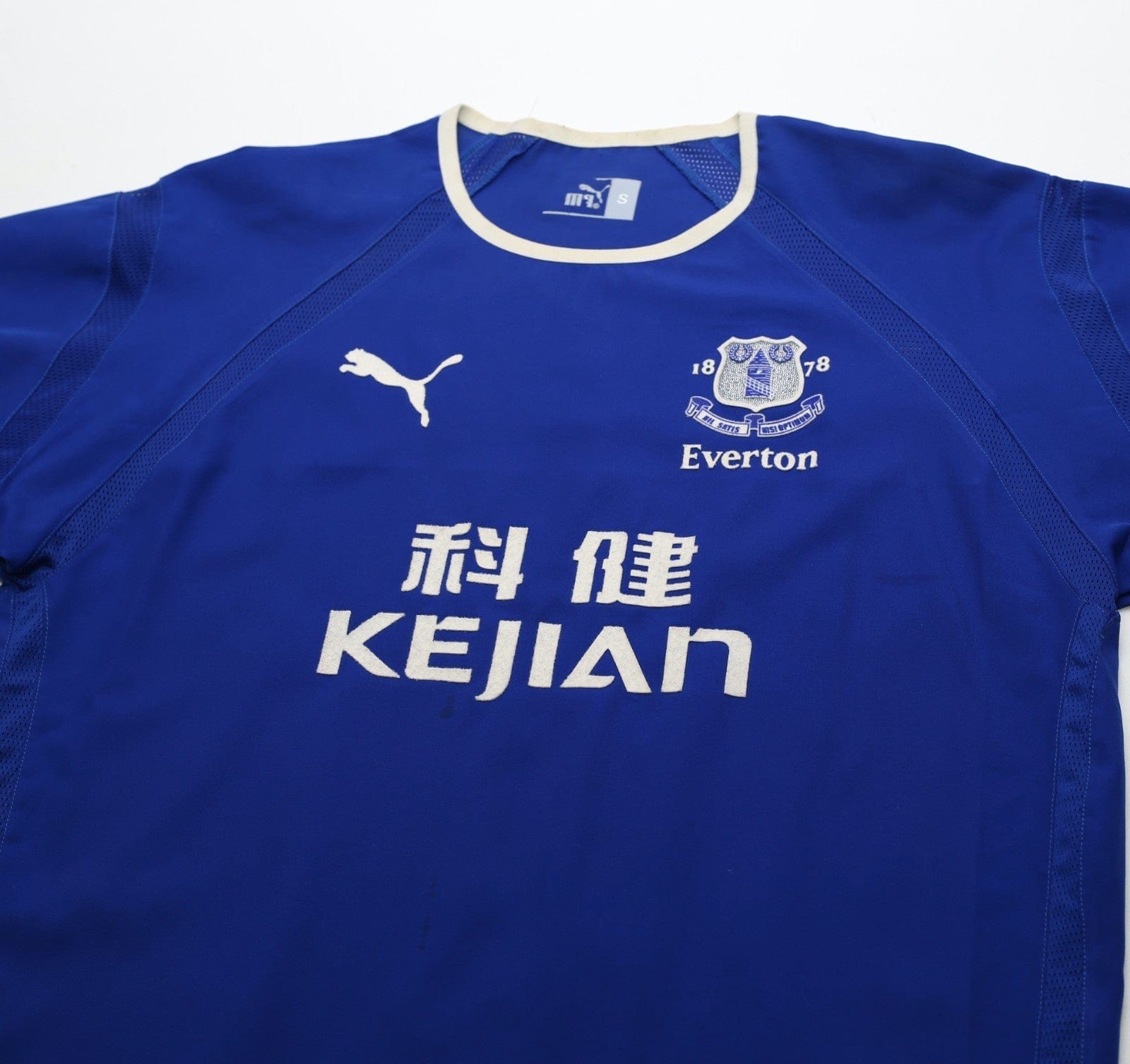 2003/04 ROONEY #18 Everton Vintage PUMA Home Football Shirt (S)