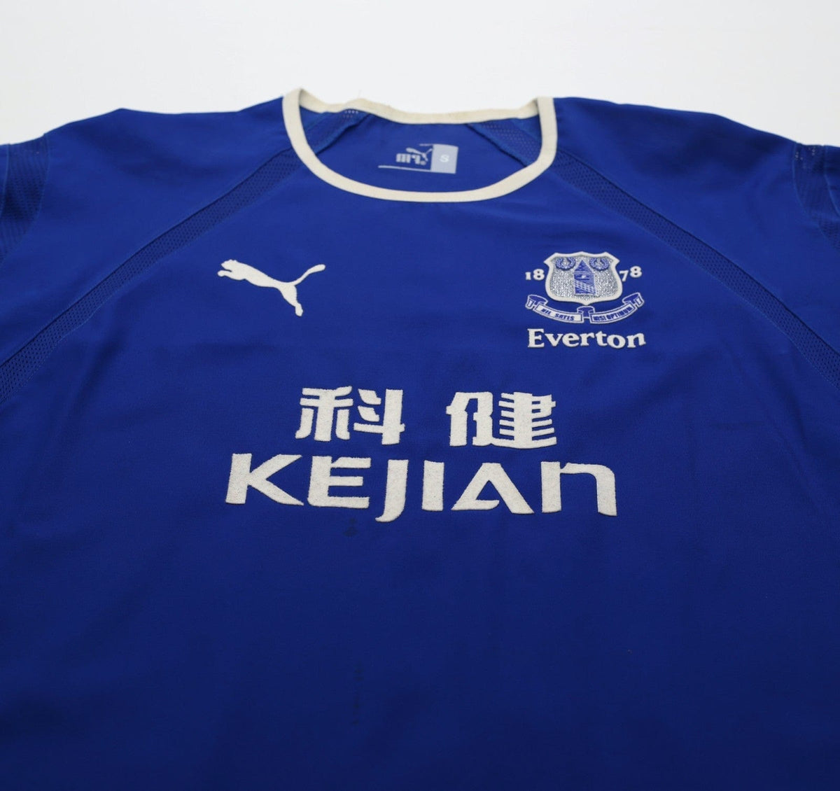 2003/04 ROONEY #18 Everton Vintage PUMA Home Football Shirt (S)