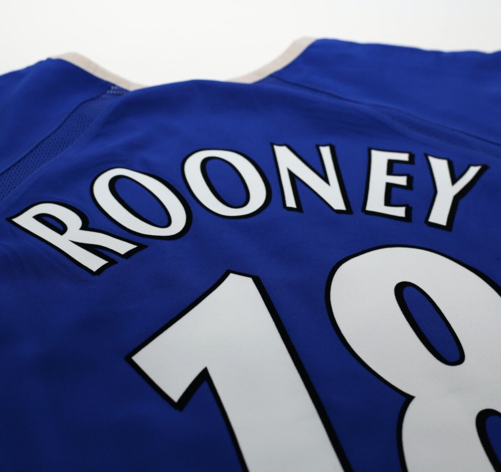 2003/04 ROONEY #18 Everton Vintage PUMA Home Football Shirt (XL)