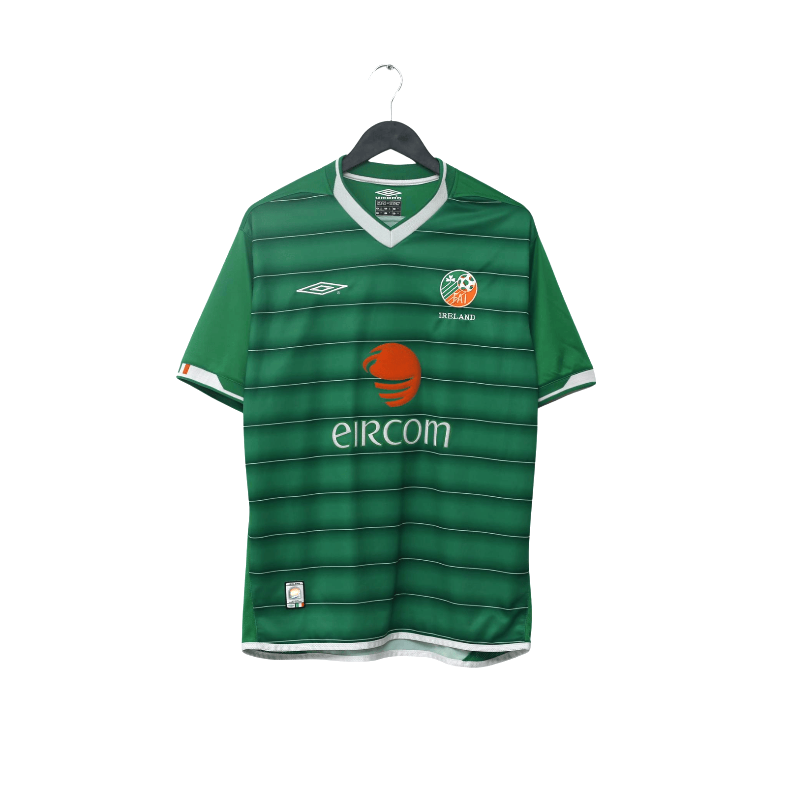2003/04 Roy Keane #6 Ireland Vintage Umbro Home Football Shirt (M)