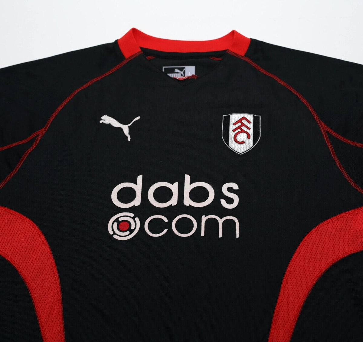 2003/04 SAHA #8 Fulham Vintage Puma Away Football Shirt (L)