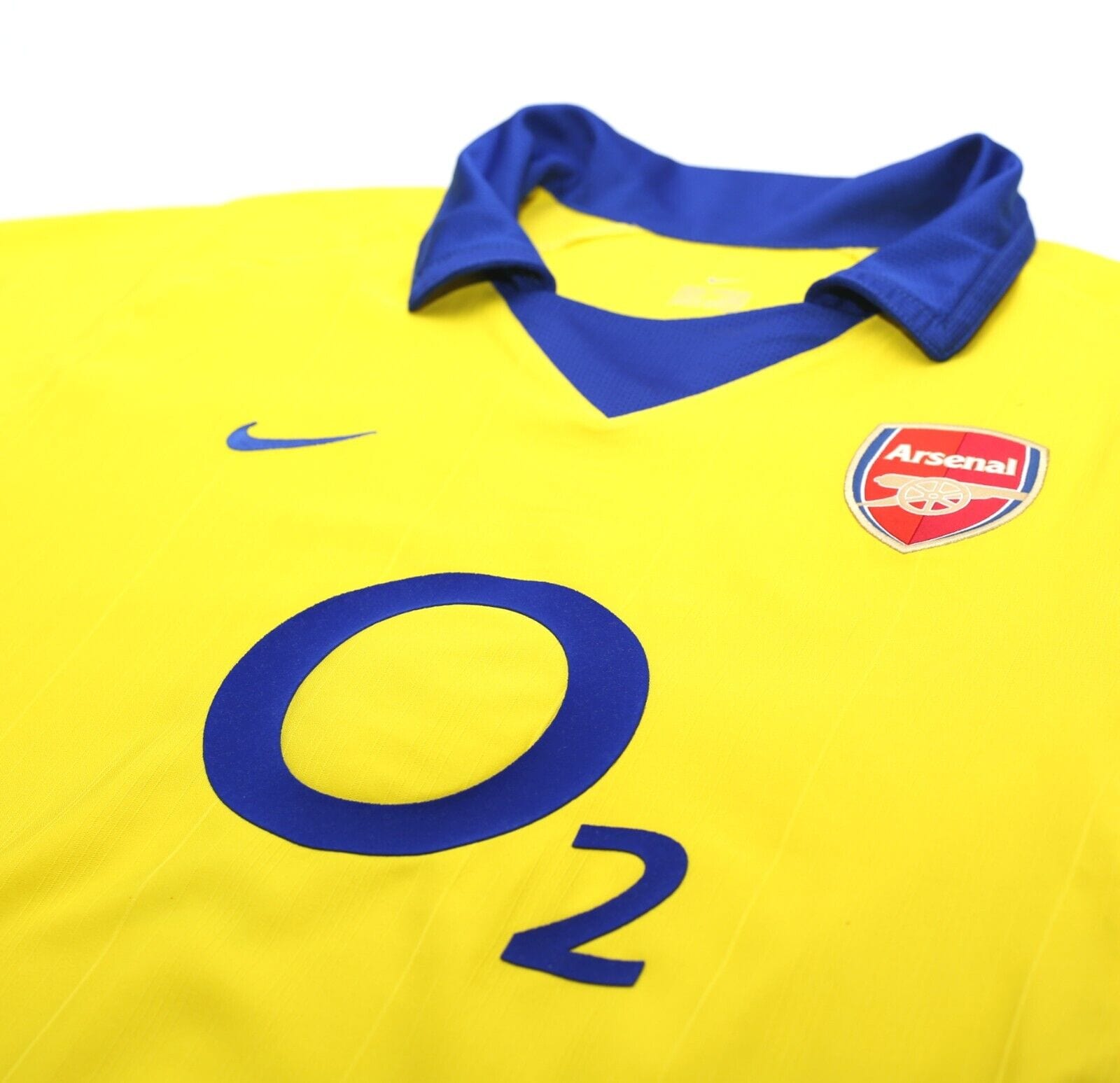 2003/04 VIEIRA #4 Arsenal Vintage Nike UCL Away Football Shirt Jersey (M)