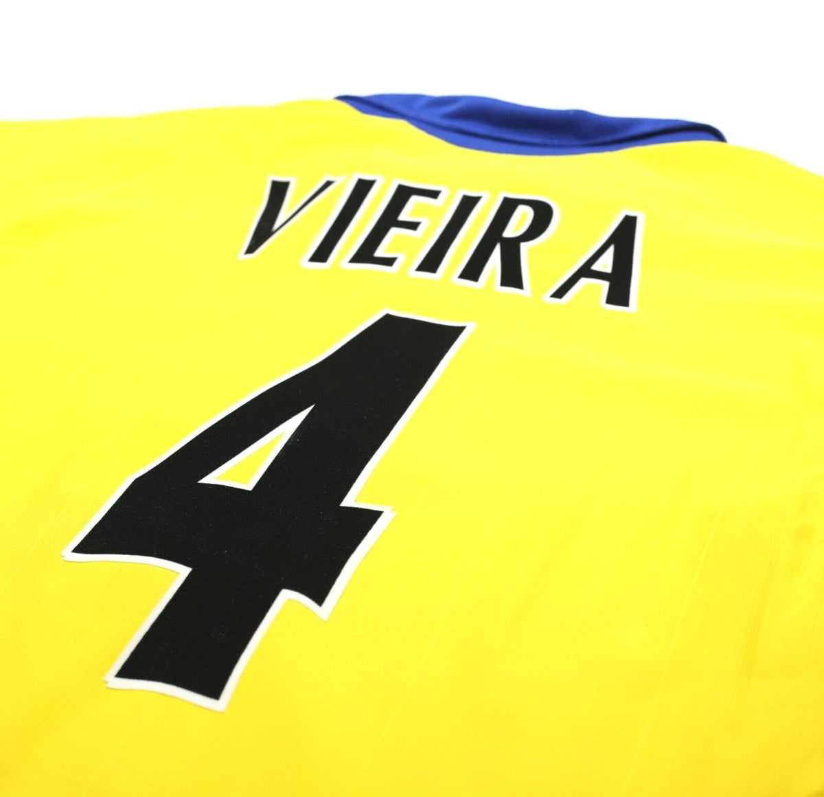 2003/04 VIEIRA #4 Arsenal Vintage Nike UCL Away Football Shirt Jersey (M)