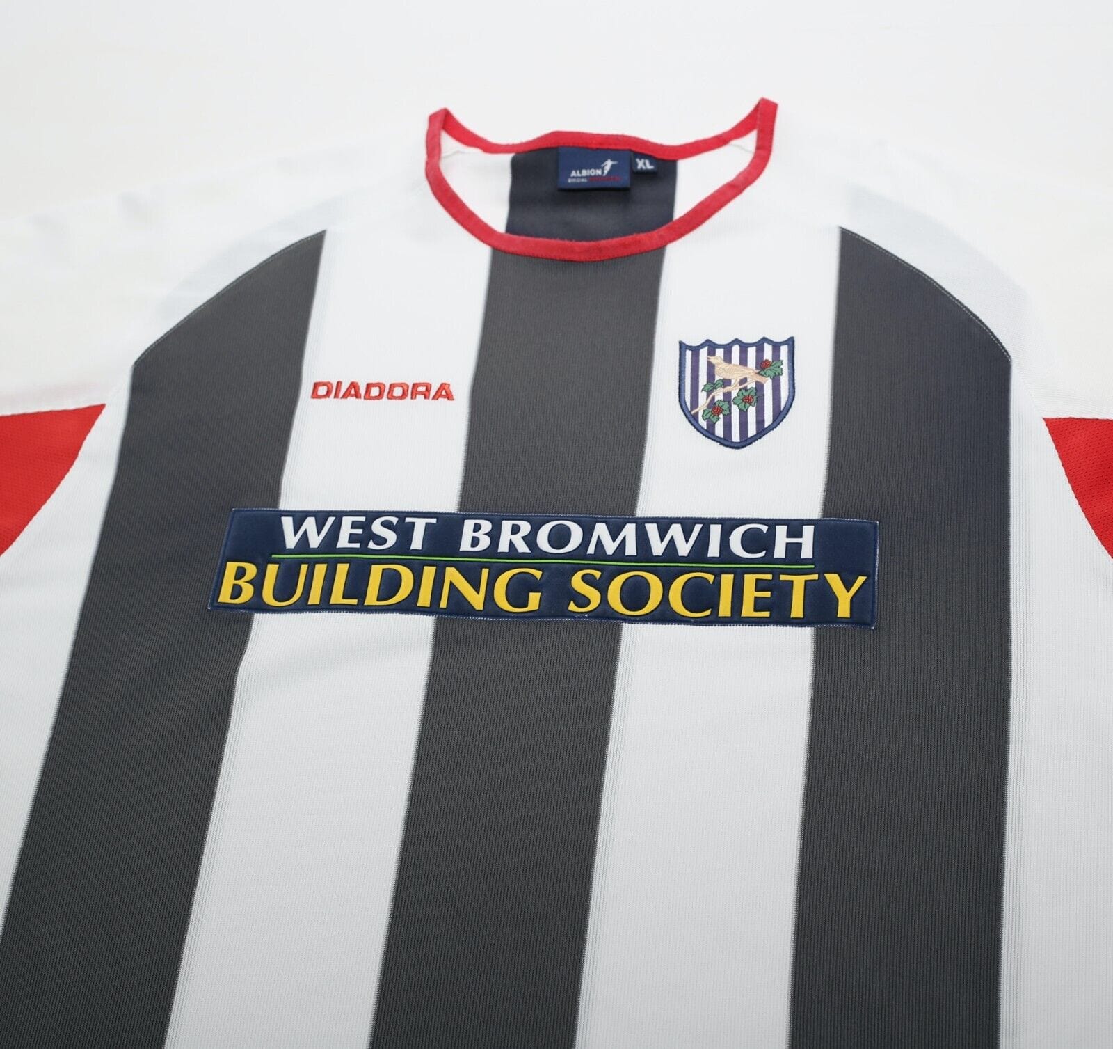 2003/04 WEST BROM Vintage Diadora Home Football Shirt Jersey (XL)