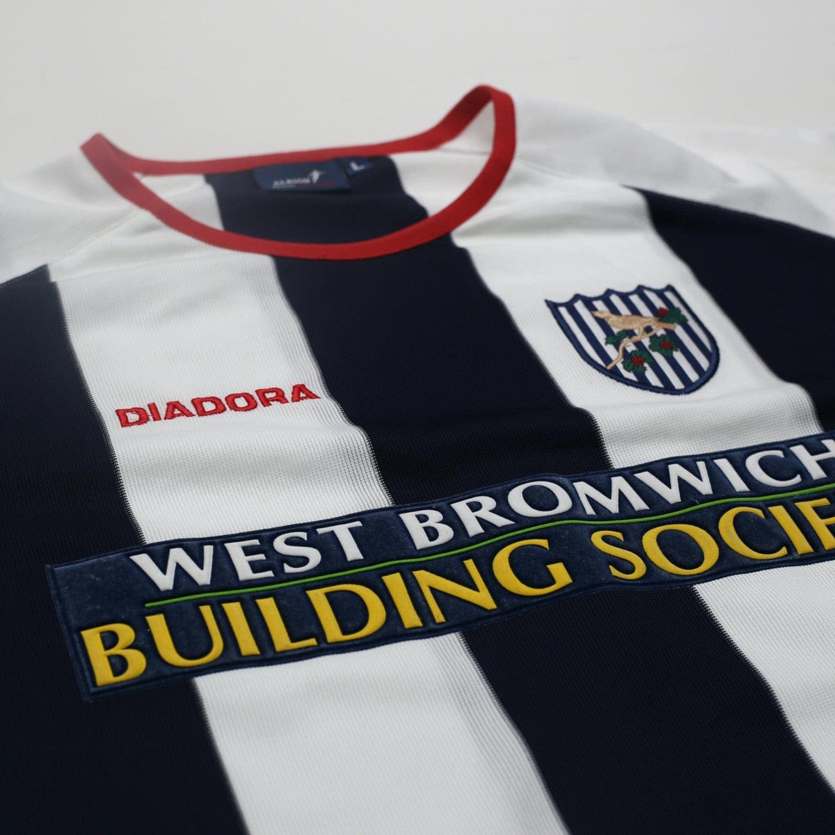 2003/04 West Brom Vintage Diadora L/S Home Football Shirt (L)