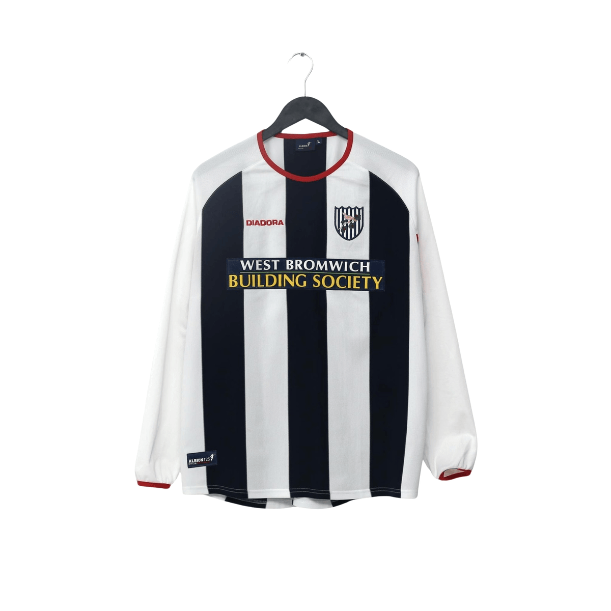 2003/04 West Brom Vintage Diadora L/S Home Football Shirt (L)