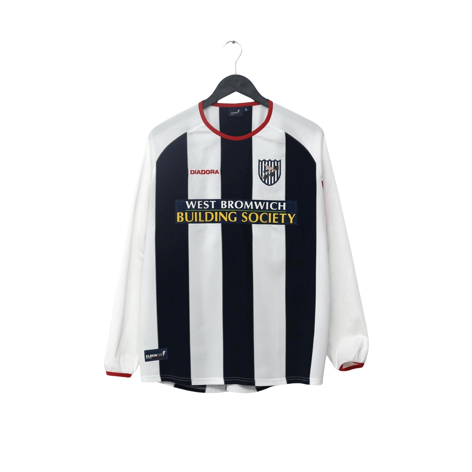2003/04 West Brom Vintage Diadora L/S Home Football Shirt (L)