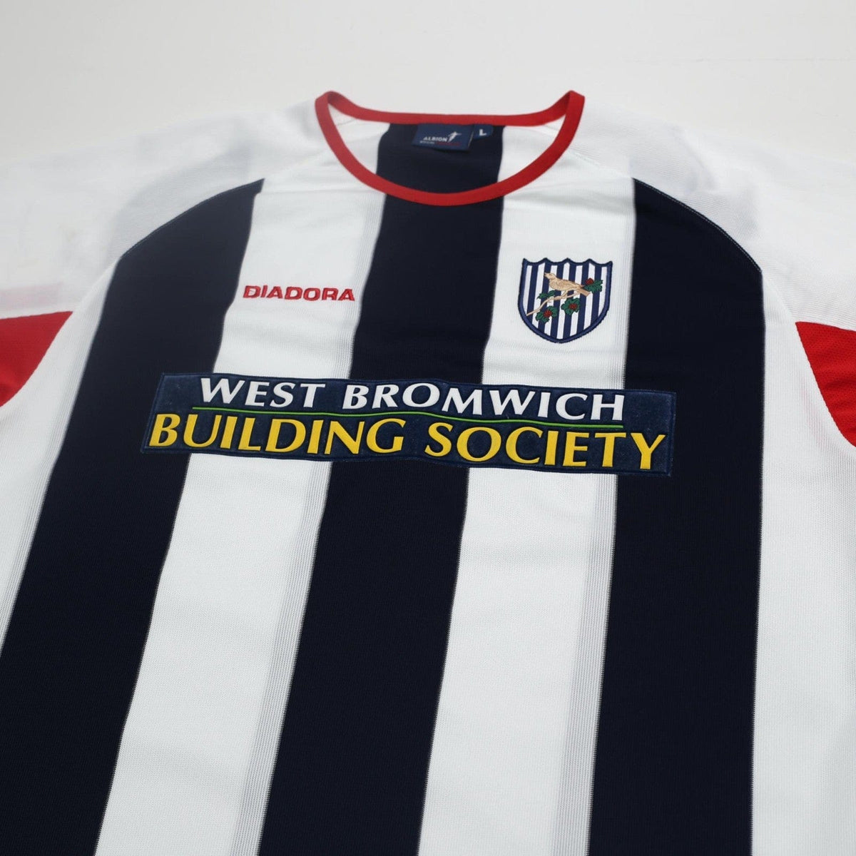 2003/04 West Brom Vintage Diadora L/S Home Football Shirt (L)