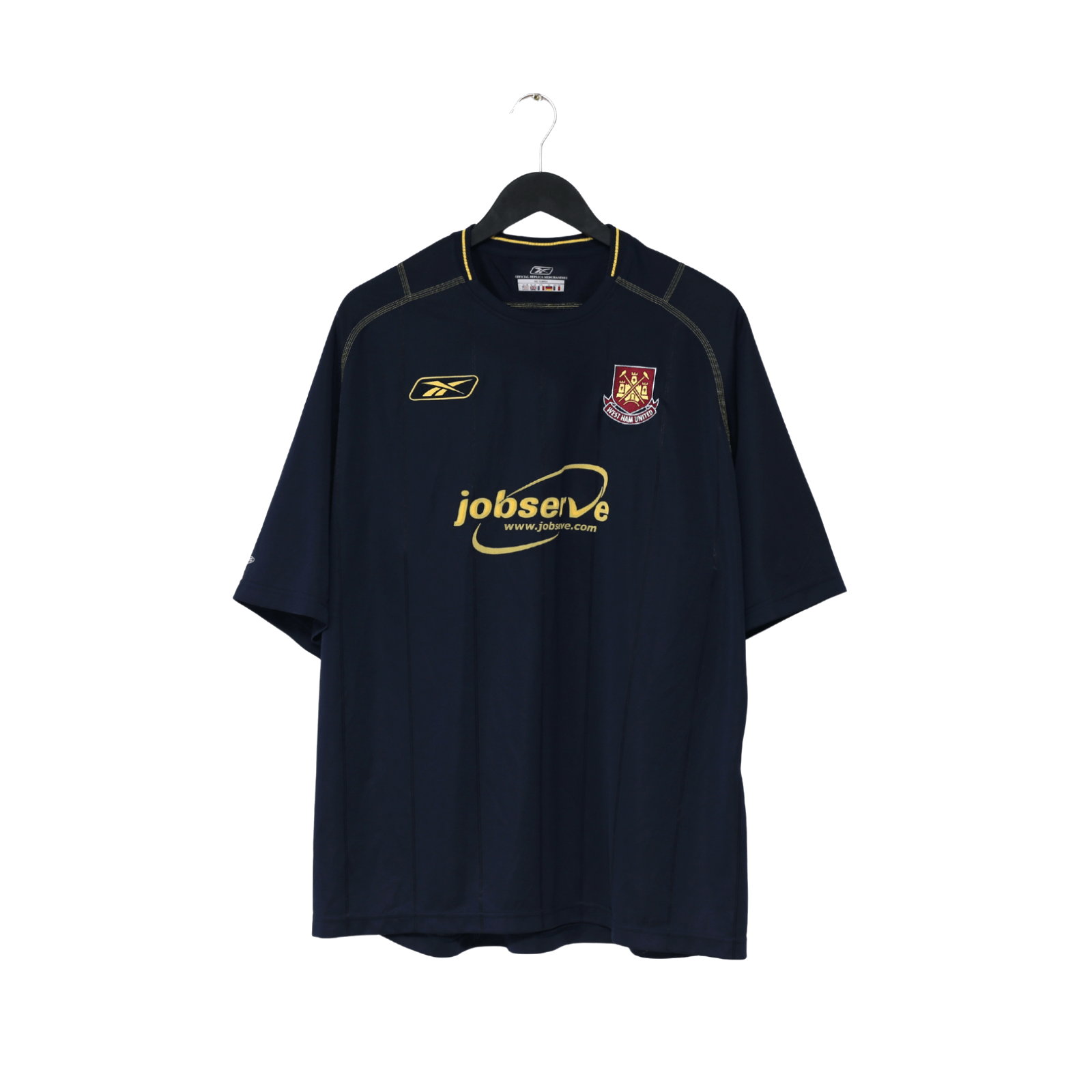 2003/04 WEST HAM UNITED Vintage Reebok Away Football Shirt (XL)