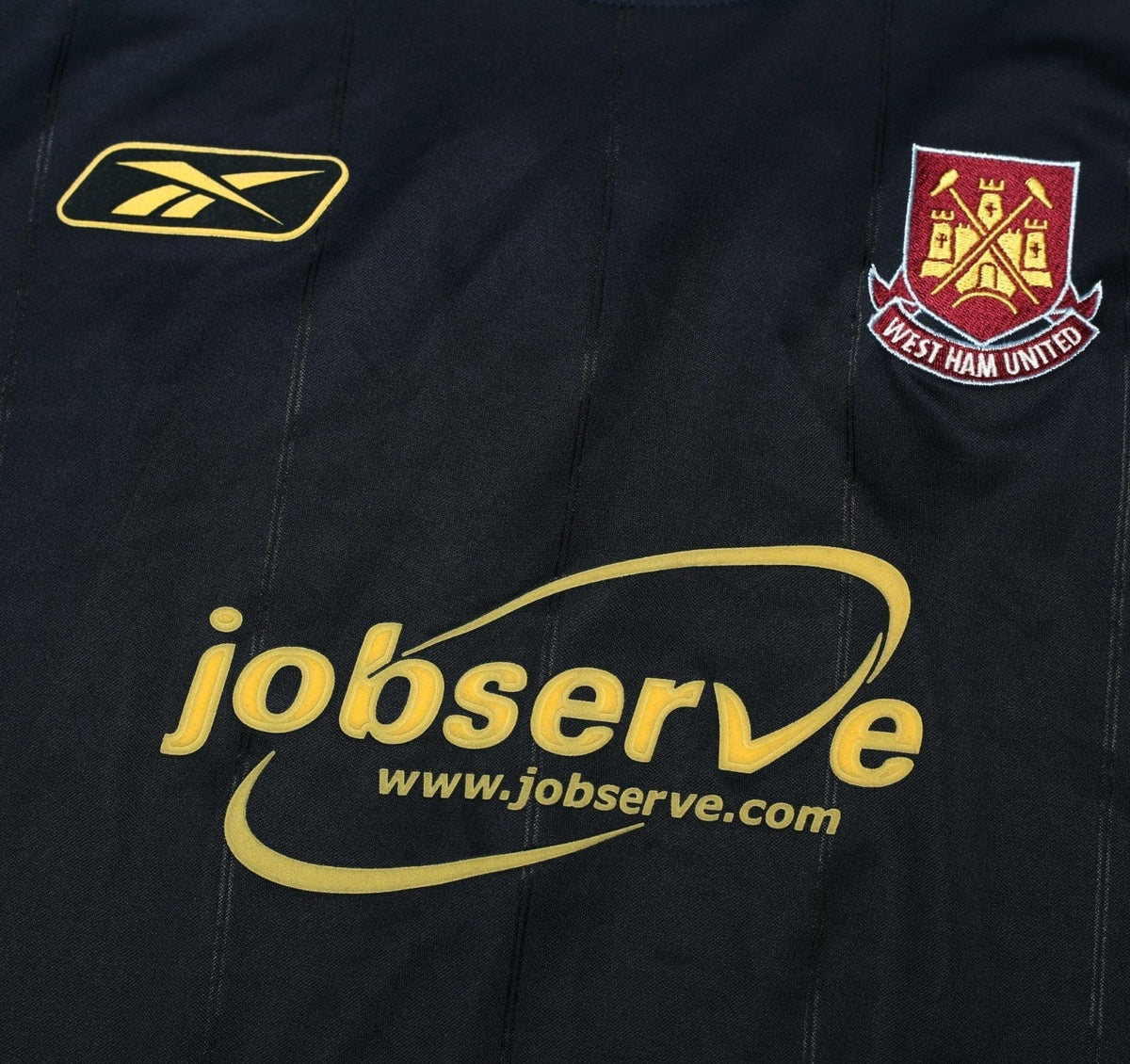 2003/04 WEST HAM UNITED Vintage Reebok Away Football Shirt (XL)