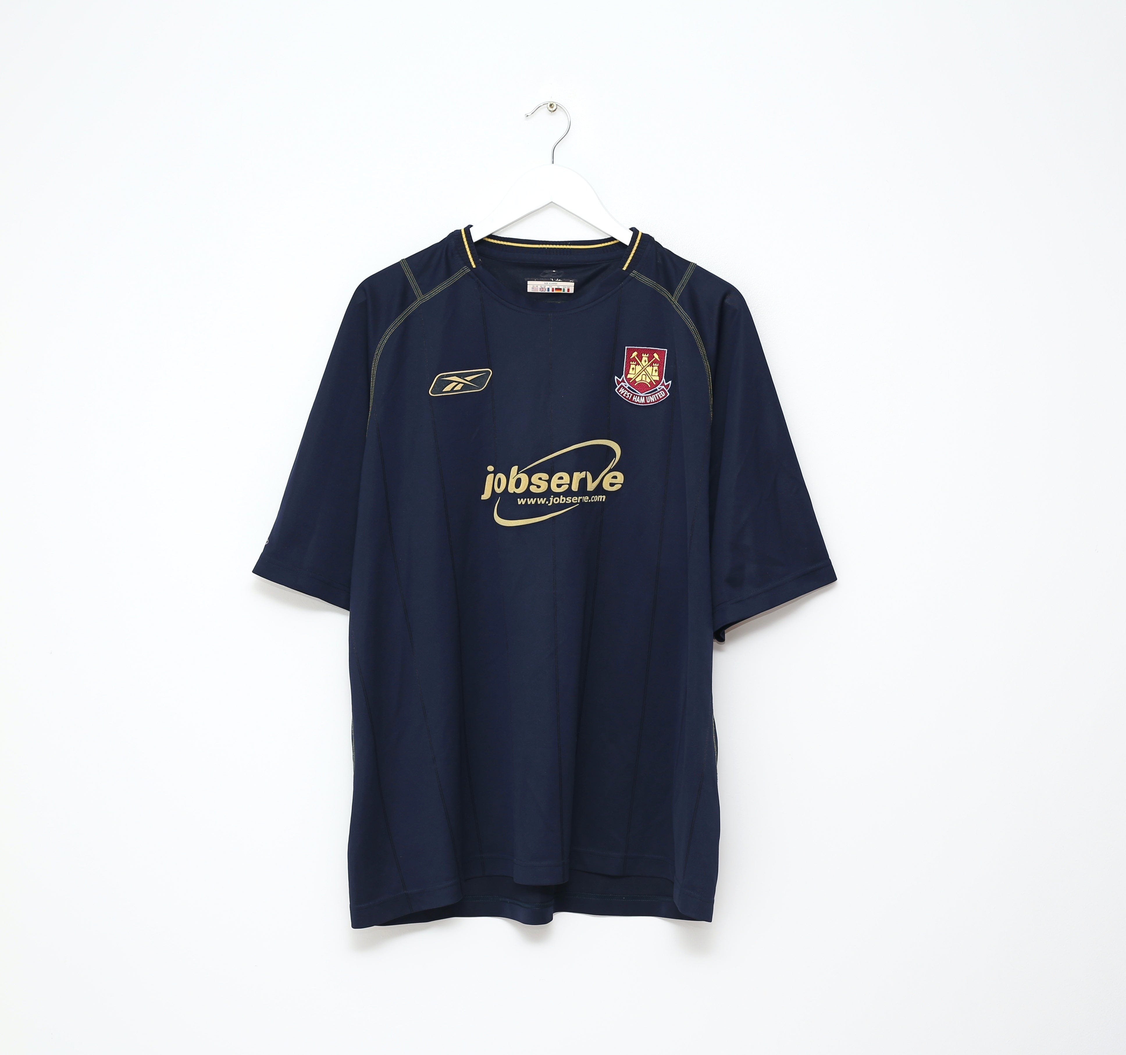ウェストハム　ユニフォーム　ハマーズ　2003-2004 リーボック 2003/04 WEST HAM UNITED Vintage Reebok Away Football Shirt