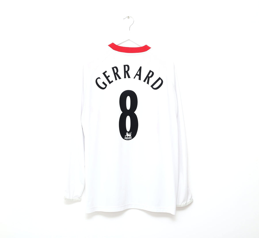 2003/05 ALONSO #14 Liverpool Vintage Reebok Away Football Shirt Jersey (XL)