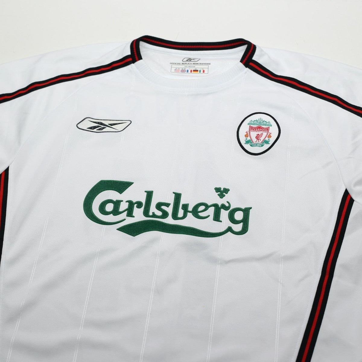 2003/05 Alonso #14 Vintage Liverpool Reebok Away Football Shirt (M)