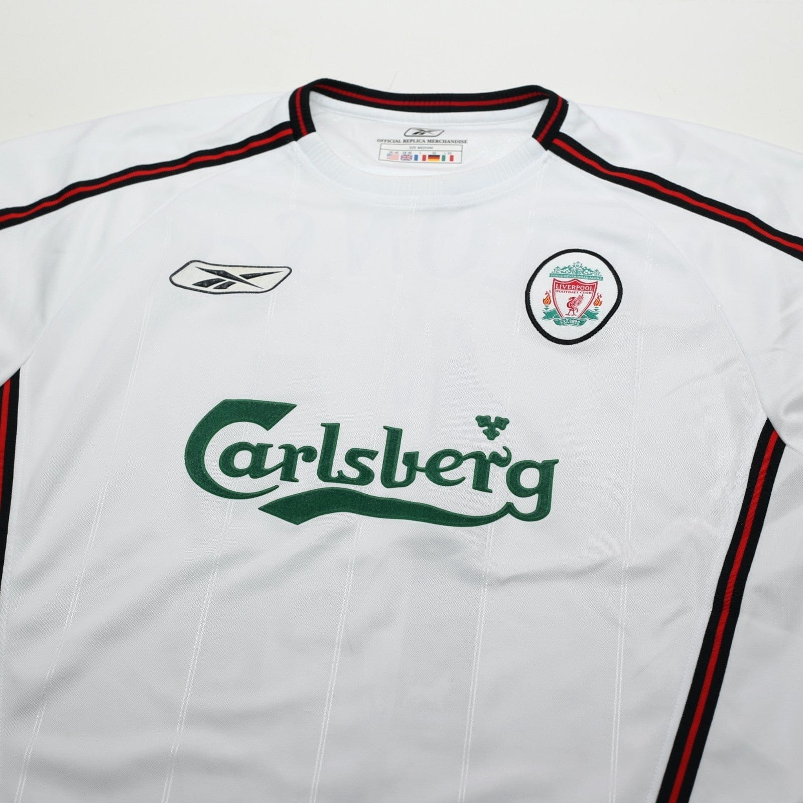 2003/05 Alonso #14 Vintage Liverpool Reebok Away Football Shirt (M)