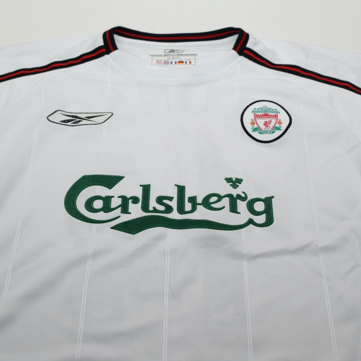 2003/05 Alonso #14 Vintage Liverpool Reebok Away Football Shirt (M)