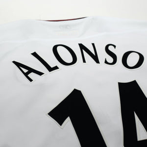 2003/05 Alonso #14 Vintage Liverpool Reebok Away Football Shirt (M)