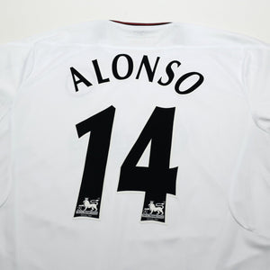 2003/05 Alonso #14 Vintage Liverpool Reebok Away Football Shirt (M)