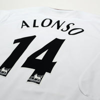 2003/05 Alonso #14 Vintage Liverpool Reebok Away Football Shirt (M)