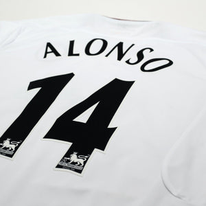 2003/05 Alonso #14 Vintage Liverpool Reebok Away Football Shirt (M)