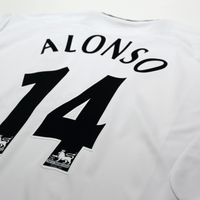 2003/05 Alonso #14 Vintage Liverpool Reebok Away Football Shirt (XL)
