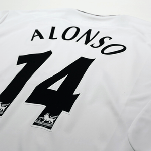 2003/05 Alonso #14 Vintage Liverpool Reebok Away Football Shirt (XL)