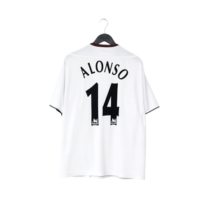 2003/05 Alonso #14 Vintage Liverpool Reebok Away Football Shirt (XL)
