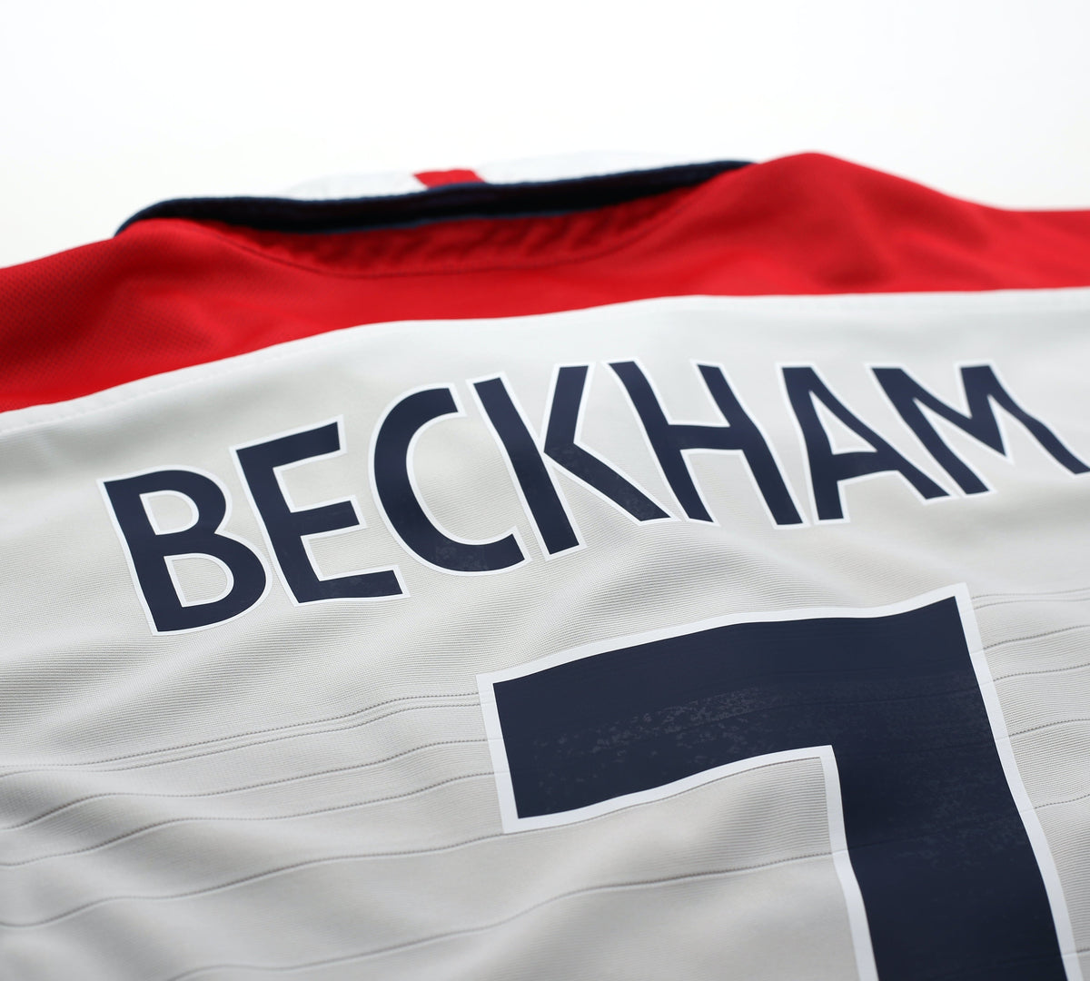 2003/05 BECKHAM #7 England Vintage Umbro Home Football Shirt (XL)