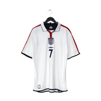 2003/05 Beckham #7 England Vintage Umbro Home Football Shirt (XL) EURO 2004