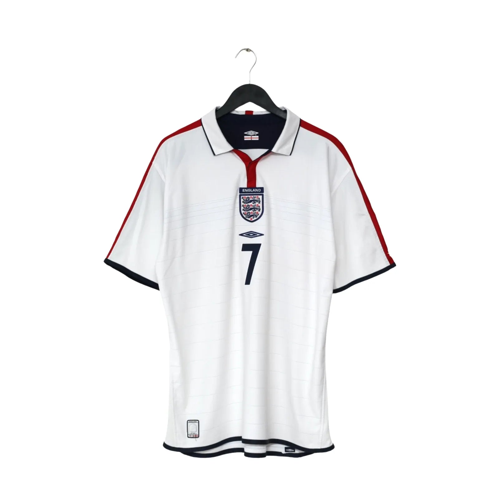 Authentic 2003/05 Beckham #7 England Vintage Umbro Home Football