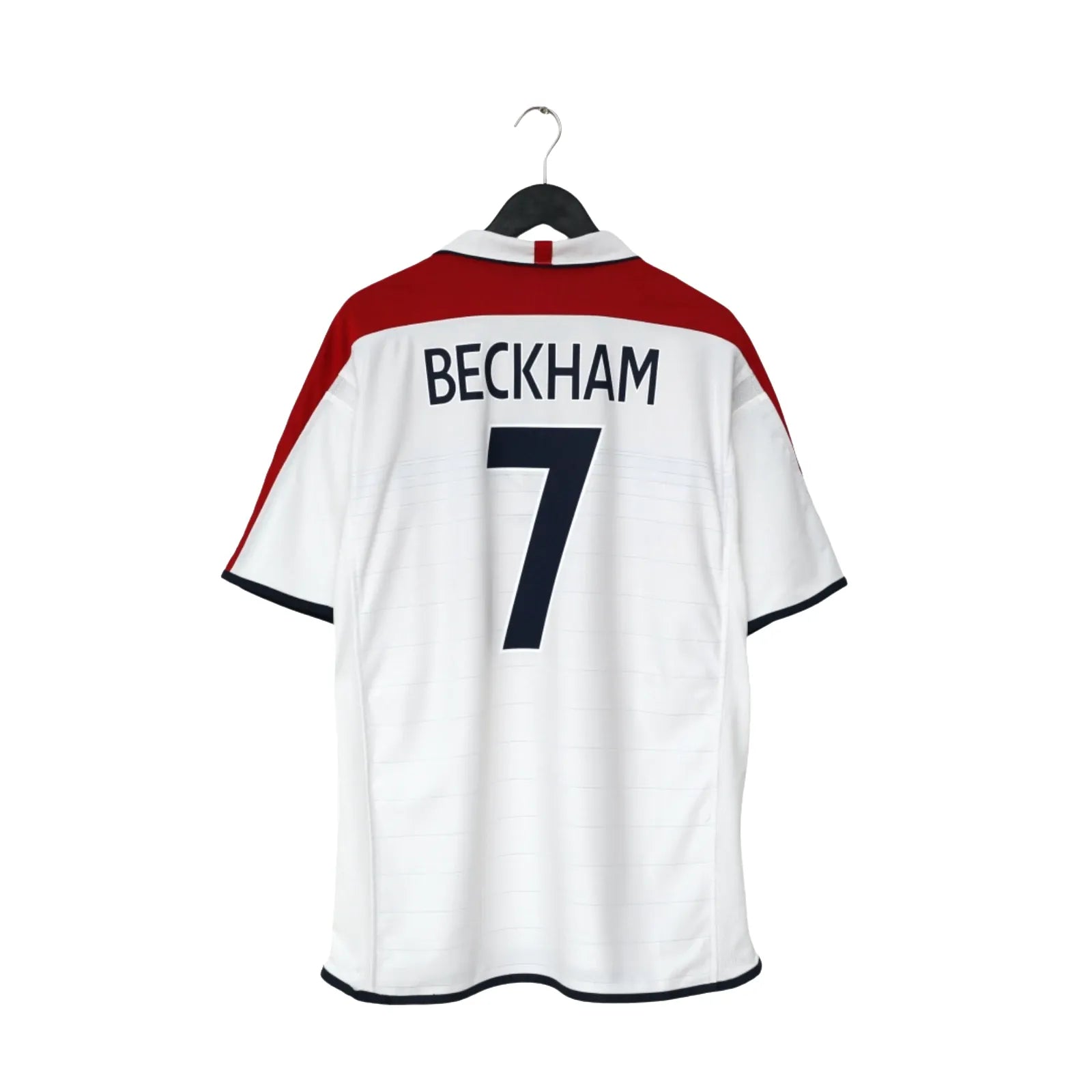 2003/05 Beckham #7 England Vintage Umbro Home Football Shirt (XL) EURO 2004