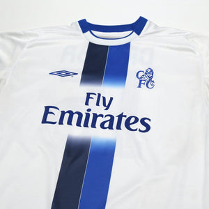 2003/05 Drogba #15 Chelsea Vintage Umbro UCL Away Football Shirt (L)