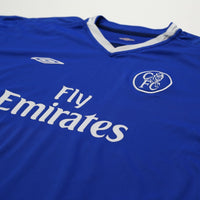 2003/05 Drogba #15 Chelsea Vintage Umbro UCL Home Football Shirt (XL)