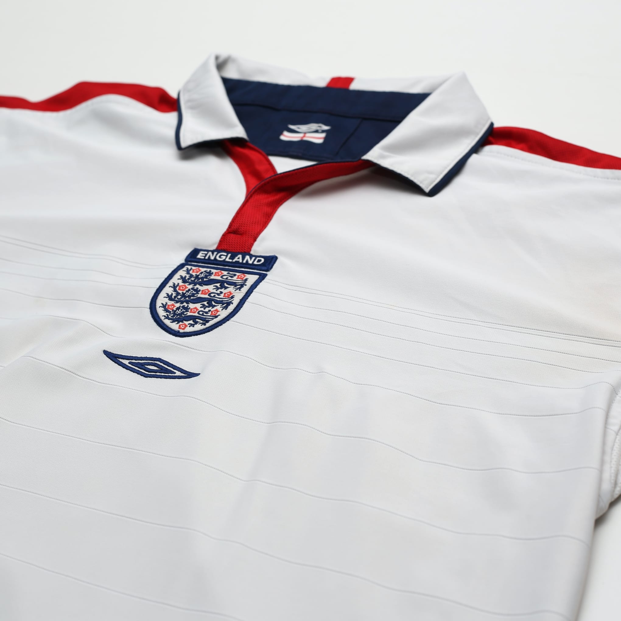 2003/05 England Vintage Umbro L/S Home Football Shirt (XL) EURO 2004