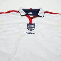 2003/05 England Vintage Umbro L/S Home Football Shirt (XL) EURO 2004