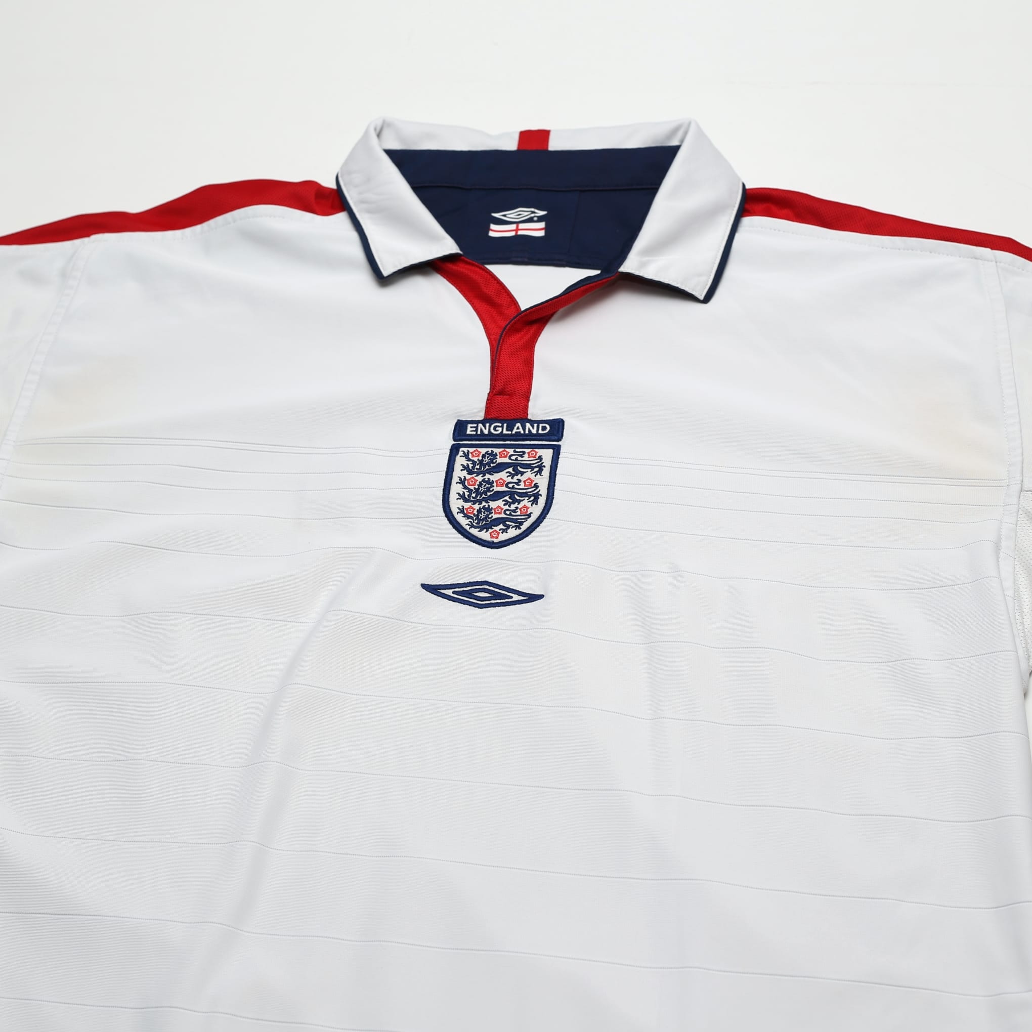 2003/05 England Vintage Umbro L/S Home Football Shirt (XL) EURO 2004