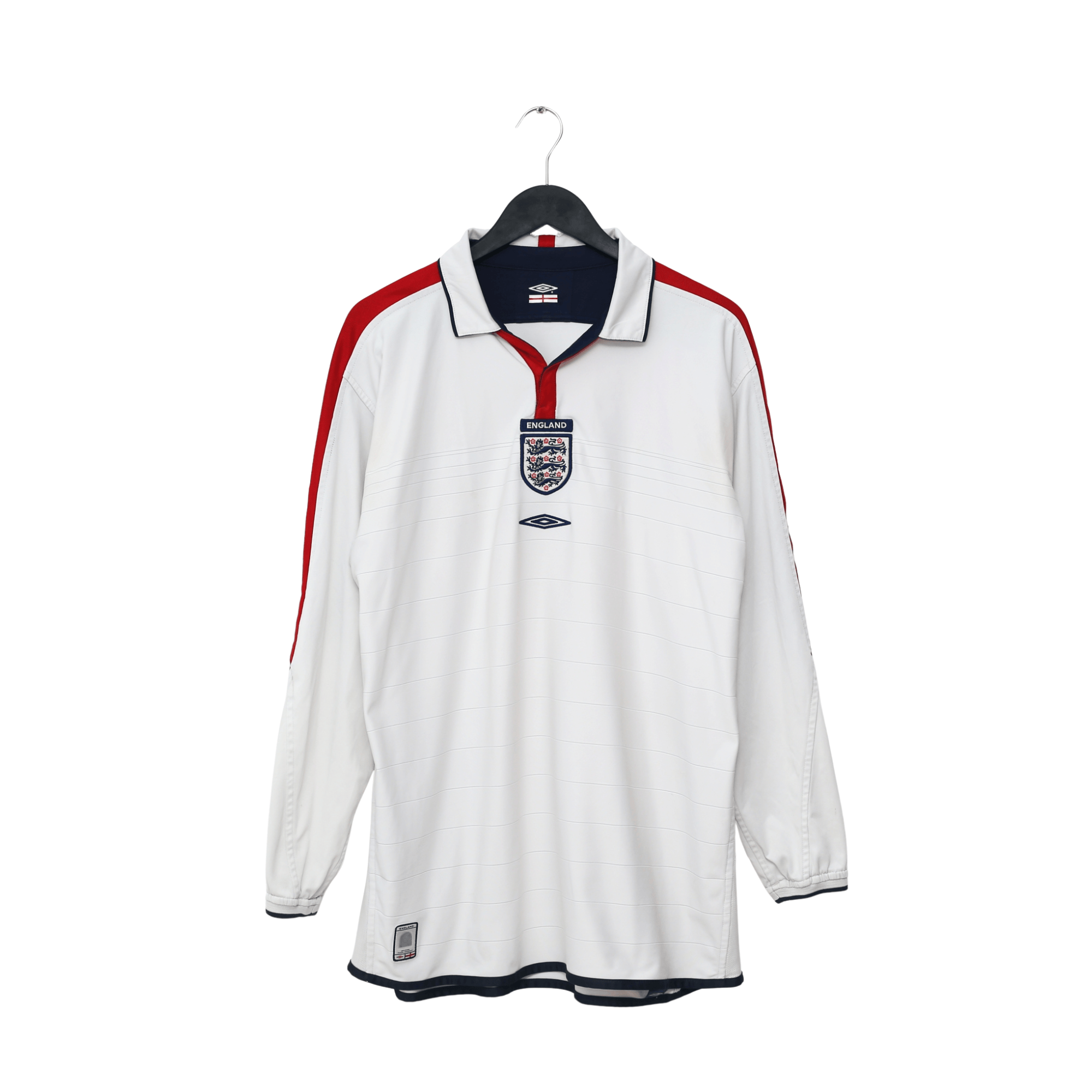 Authentic 2003/05 England Vintage Umbro L/S Home Football Shirt
