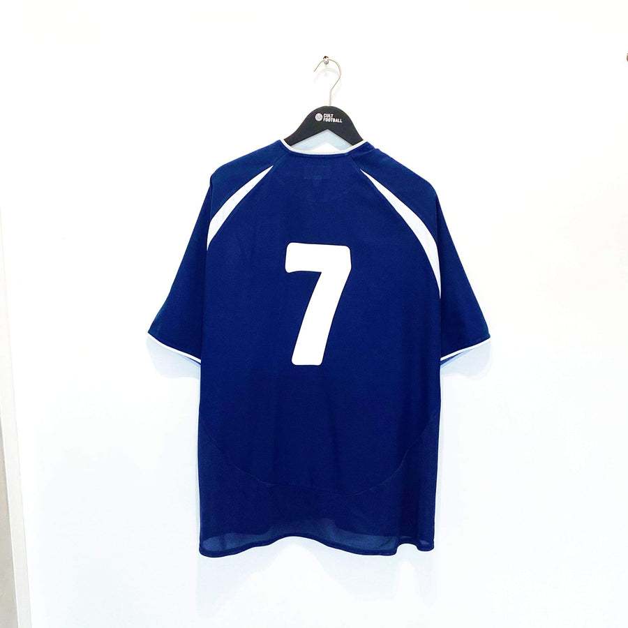 2003/05 FLETCHER #7 Scotland Vintage Diadora Home Football Shirt (XL) Man Utd