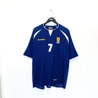 2003/05 FLETCHER #7 Scotland Vintage Diadora Home Football Shirt (XL) Man Utd