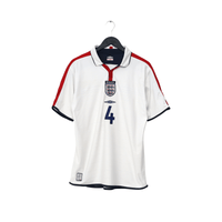 2003/05 Gerrard #4 England Vintage Umbro Home Football Shirt (M) EURO 2004