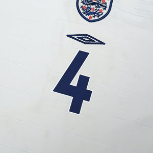 2003/05 Gerrard #4 England Vintage Umbro Home Football Shirt (M) EURO 2004